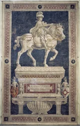 Reiterdenkmal von Niccolo Marucci da Tolentino (gest. 1435), 1456 (Fresko)