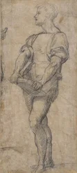 Stehender Jüngling, der ein Buch hält, ca. 1515