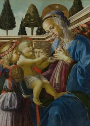 Maria mit dem Kind und zwei Engeln, um 1467-1469