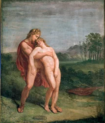 Apollon und Hyakinthos (Hyazinth), Maße 116 x 100 cm, Mailand, Pinacoteca di Brera