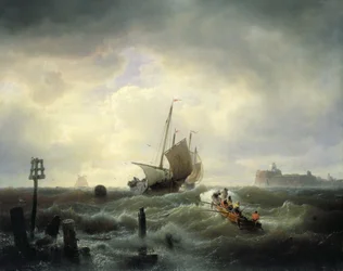 Der Eingang zum Hafen von Hellevoetsluys