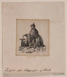 Ein Hirte (?) (nach Lithografie)