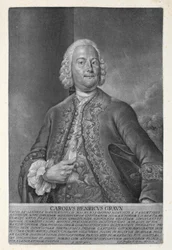Carl Heinrich Graun (1703-59) gestochen von Valentin Daniel Preissler (1717-65) 1752 (Mezzotinto)