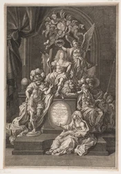 Allegorische Darstellung mit Christian Gyldenløve