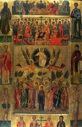 Die Himmelfahrt Christi mit der Hetoimasia