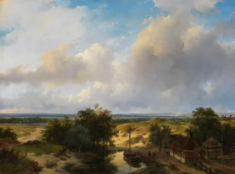 Niederländische Landschaft mit Blick auf Haarlem