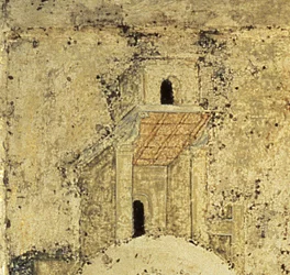 Detail aus der Heiligen Dreifaltigkeit, 1420er (Detail)