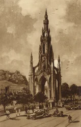 Edinburgh: Das Scott-Denkmal, Princes Street