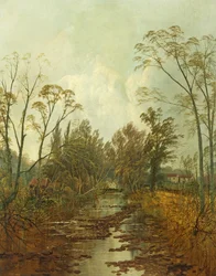 Die alte Ebbw-Brücke, Newport
