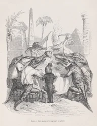 Freunde, der Weise legt seinen Ruhm ins gute Essen aus Szenen aus dem Privaten..., ca. 1837-47