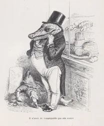 Nur sein Bauch war bemerkenswert aus Szenen aus dem privaten und öffentlichen Leben von Anima..., ca. 1837-47