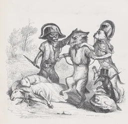 Der Autor dieses Angriffs ist ein zartes kleines Wolf aus Szenen aus dem Privaten an..., ca. 1837-47