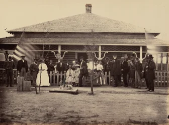 Tafel 11. General Grant und Gefolge bei Fort Sanders, 1869