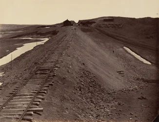 Tafel 2. Granit-Canyon, vom Wassertank, 1869