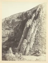 Gezackte Felsen oder Teufelsrutsche, (Nahansicht)-Weber Canyon, Utah