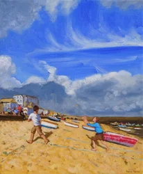 Ball fangen, St Ives, 2016