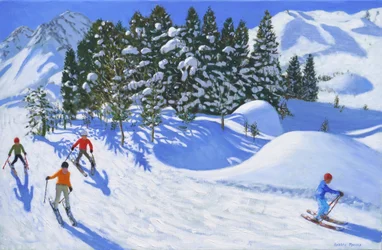 Vier alpine Skifahrer, 2024