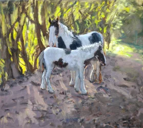 Stute und Fohlen, 2011