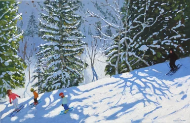 Skifahren von Courchevel nach La Tania