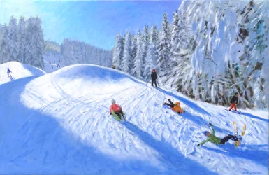 Skifahren in Morzine, Frankreich, 2023