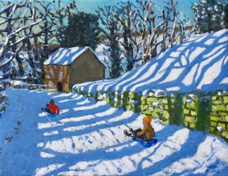 Schlittenfahren, Upper Hulme, Leek