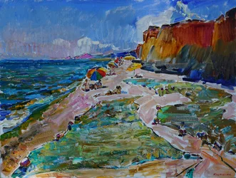 Bunte Strandklippen