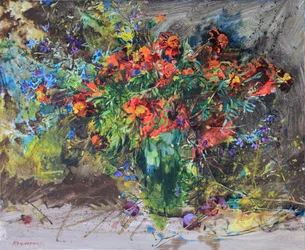 Lebhaftes Blumenbouquet