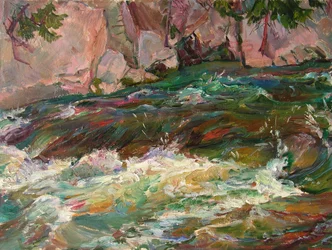 Lebhafte Fluss-Stromschnellen