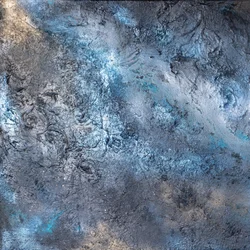Geschmolzenes Blau-Silber