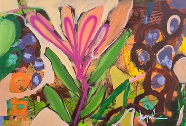 Lebhafte abstrakte Blume