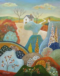 Buntes Landhaus