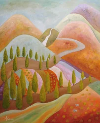 Zypressenhügel Landschaft