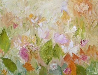 Strukturierte Pastellblumen