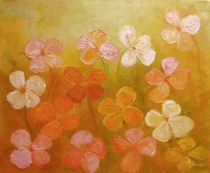 Lebendige Blumenblüten