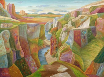 Leuchtender Canyon