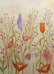 Verspieltes Blumenfeld