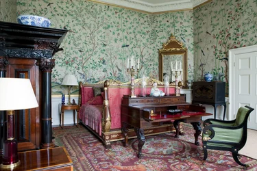 Leicester-Zimmer, Chatsworth House, Derbyshire