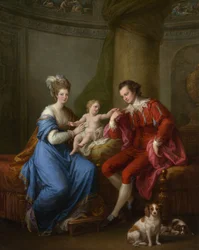 Edward Smith Stanley 1752-1834, Zwölfter Earl of Derby, mit seiner ersten Frau und ihrem Sohn, ca. 1776