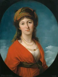Porträt der Gräfin Marie Therese Meerfeld, geb. Dietrichstein, ca. 1790