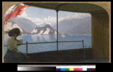Ein Boot auf dem Lago Maggiore, 1915