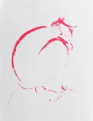 Gefalteter Akt Karmesin, 2006