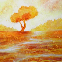 Goldener Herbstbaum