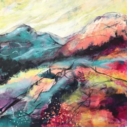 Lebendige Berglandschaft