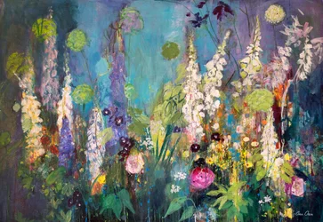 Dunkler werdender Garten, Chelsea, 2019