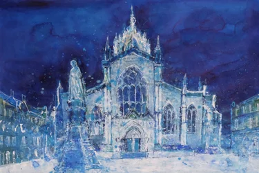 St Giles bei Nacht