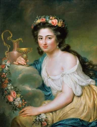 Porträt von Henriette Herz, geb. De Lemos 1764-1847 als Hebe, 1778