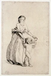 Amor führt ein blindes Mädchen, 1912