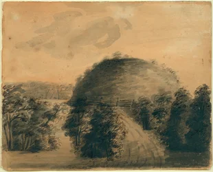 Zeichnung des Big Mound von Anna Maria Von Phul
