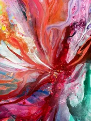 Lebhafte abstrakte Blüte