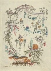 Chinoiserie aus Nouvelle Suite de Cahiers Arabesques Chinois, 1790-99